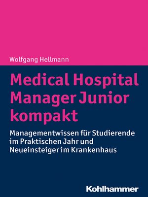 cover image of Medical Hospital Manager Junior kompakt
